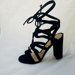 Gianvito rossi gladiator suede sandals black 36. No box.